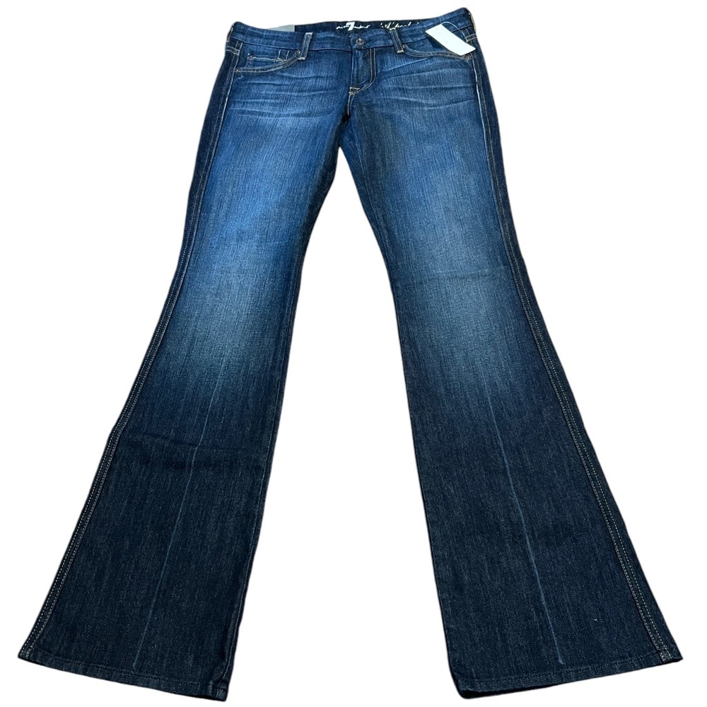 7 For All Mankind Blue Flare Jeans